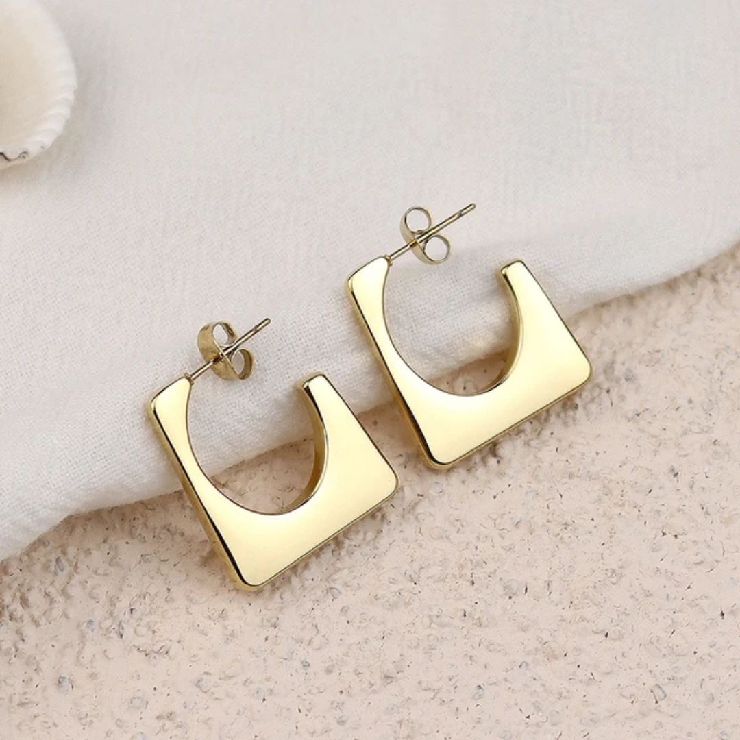 As Pretty As Gold Hoop Earrings