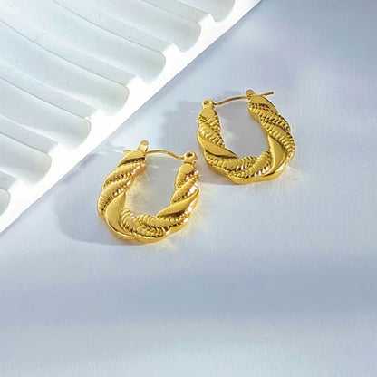 As Pretty As Gold Hoop Earrings