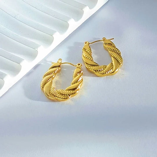 As Pretty As Gold Hoop Earrings