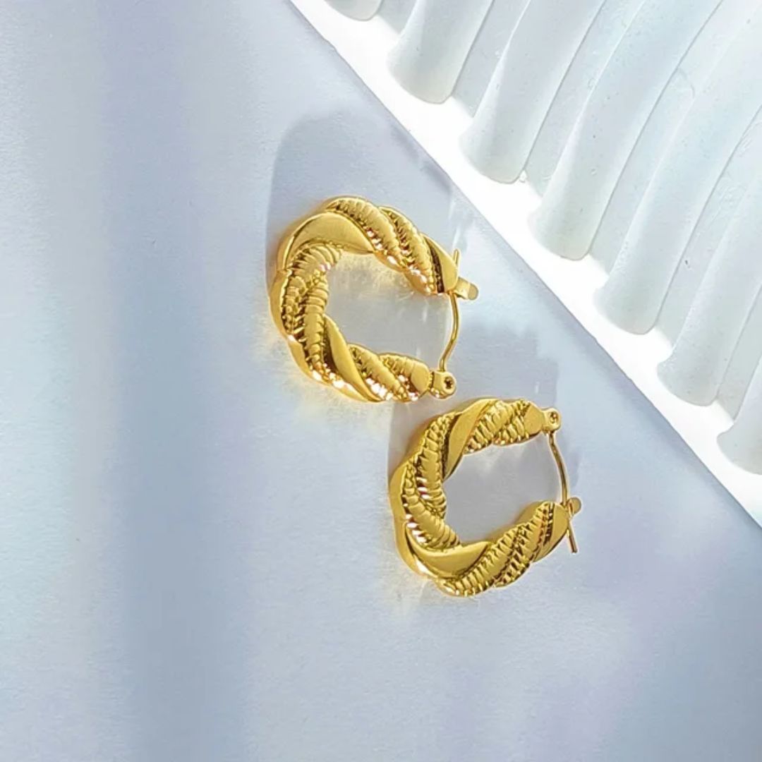 As Pretty As Gold Hoop Earrings