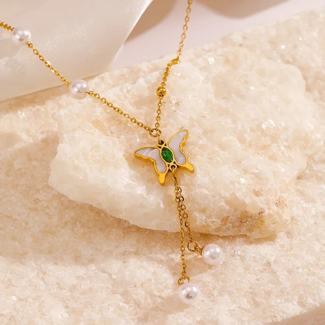 Pearl Butterfly Neckpiece