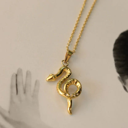 Golden Snake Necklace