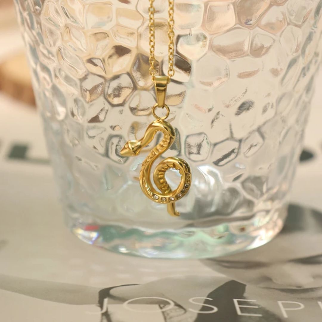 Golden Snake Necklace