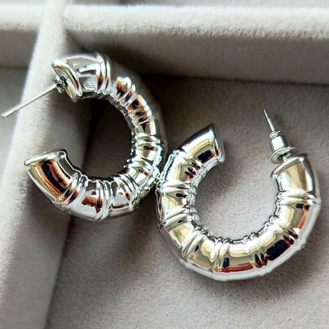 As Pretty As Silver Hoop Earrings