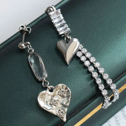 Bling Blogger heart chain Earring