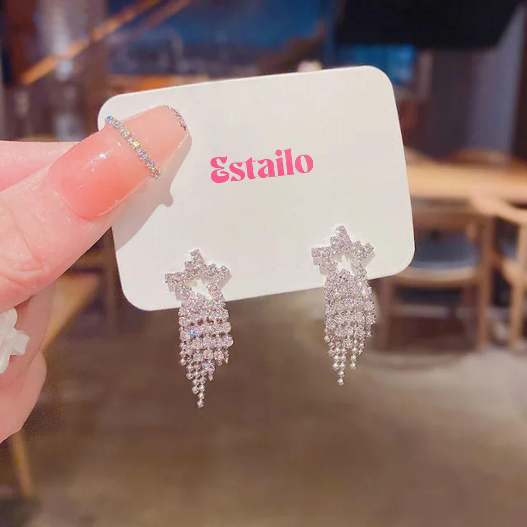 Bling Star Drop Earrings