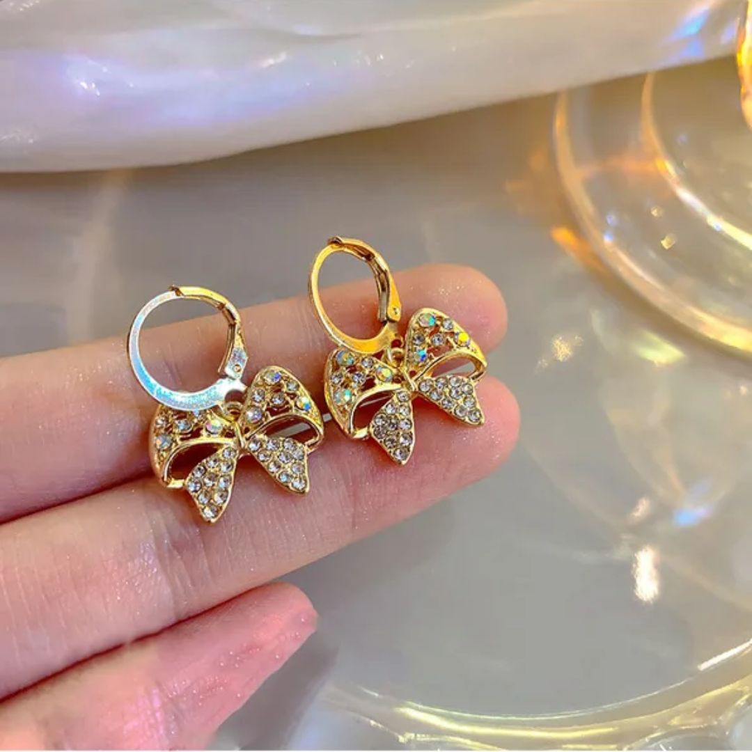 Bling Blogger Bow Earrings