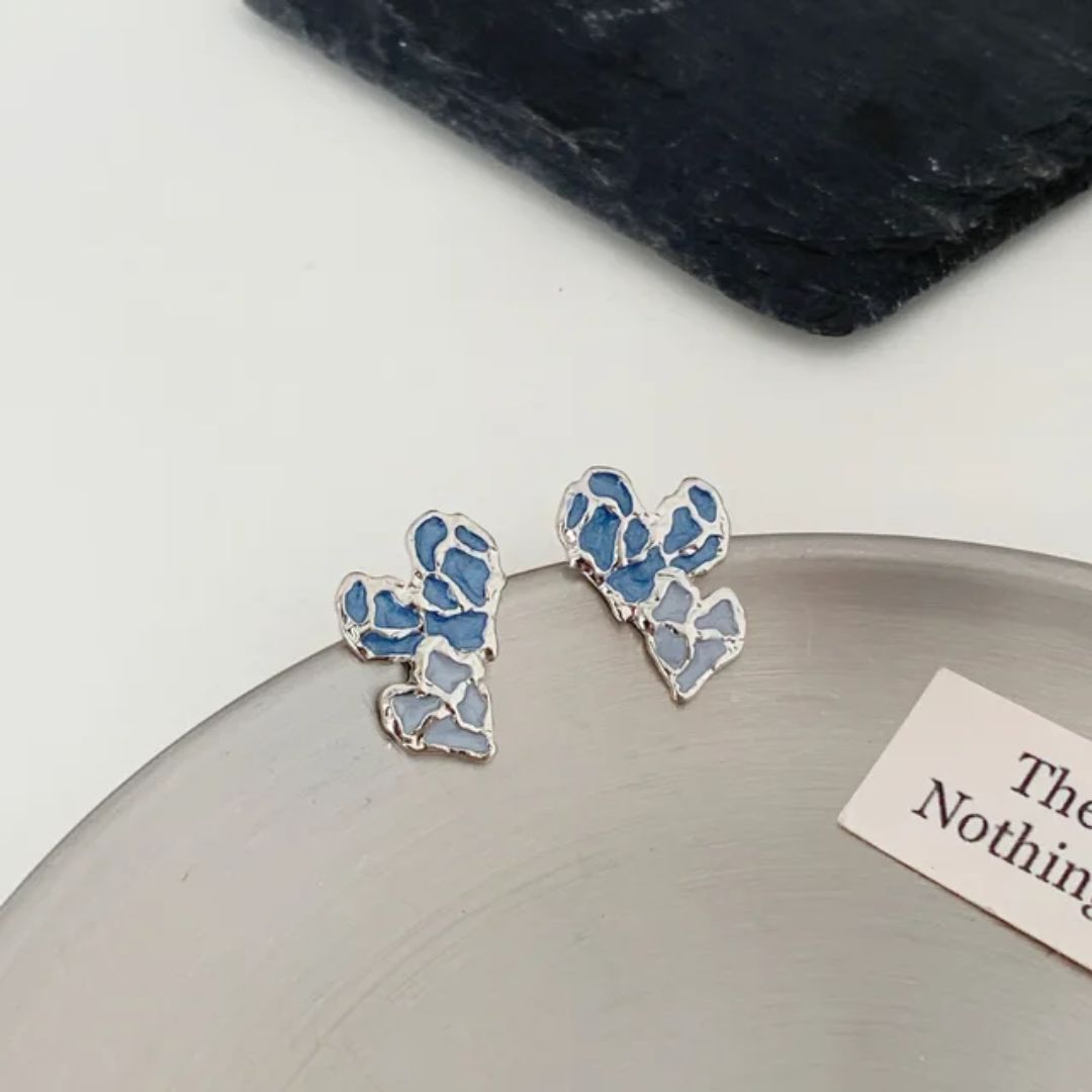 Bling Blogger Heart Earrings