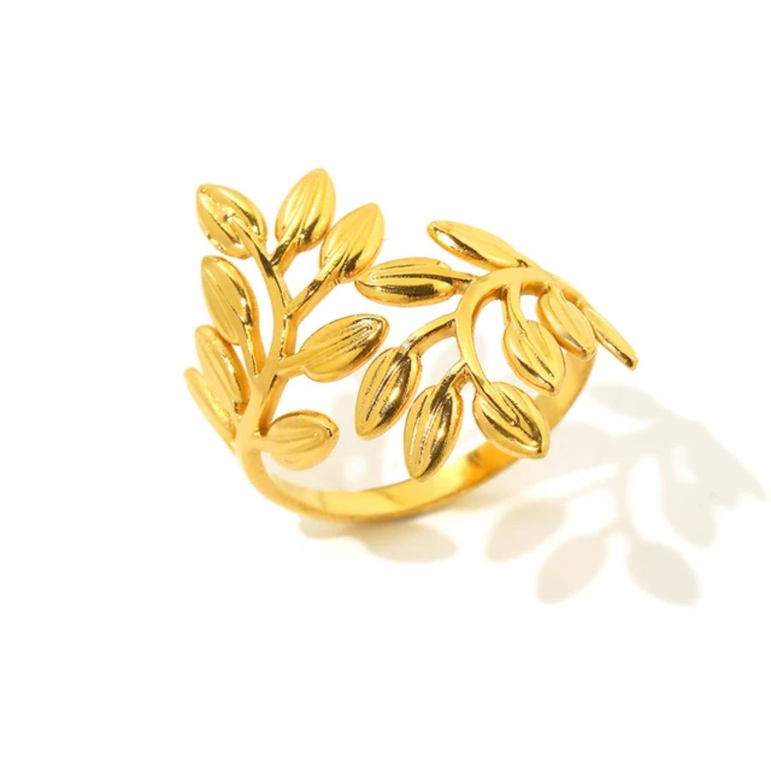 Dazzling Dainty Leaf Ring