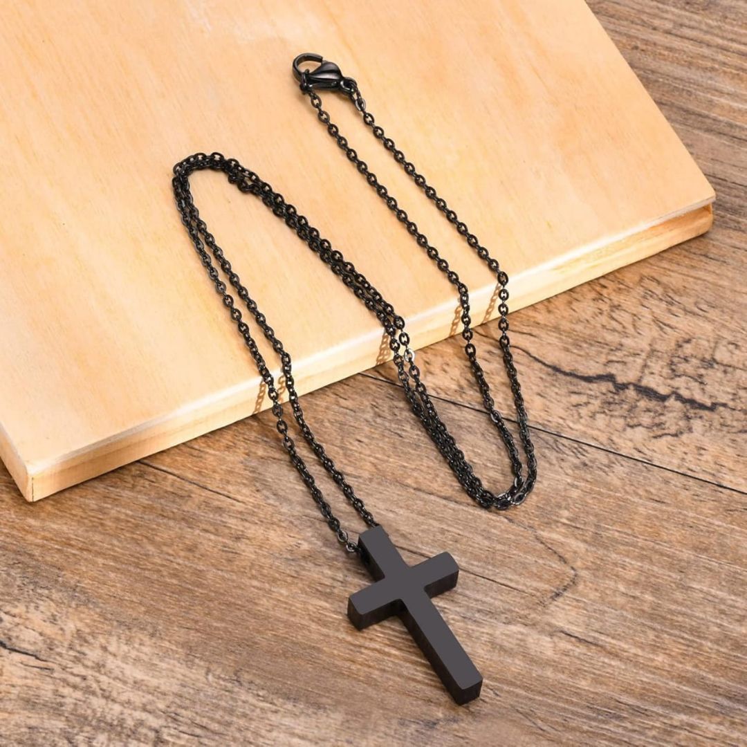 Black Cross Necklace