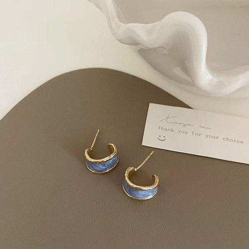Blind Date coloured Hoop Earrings