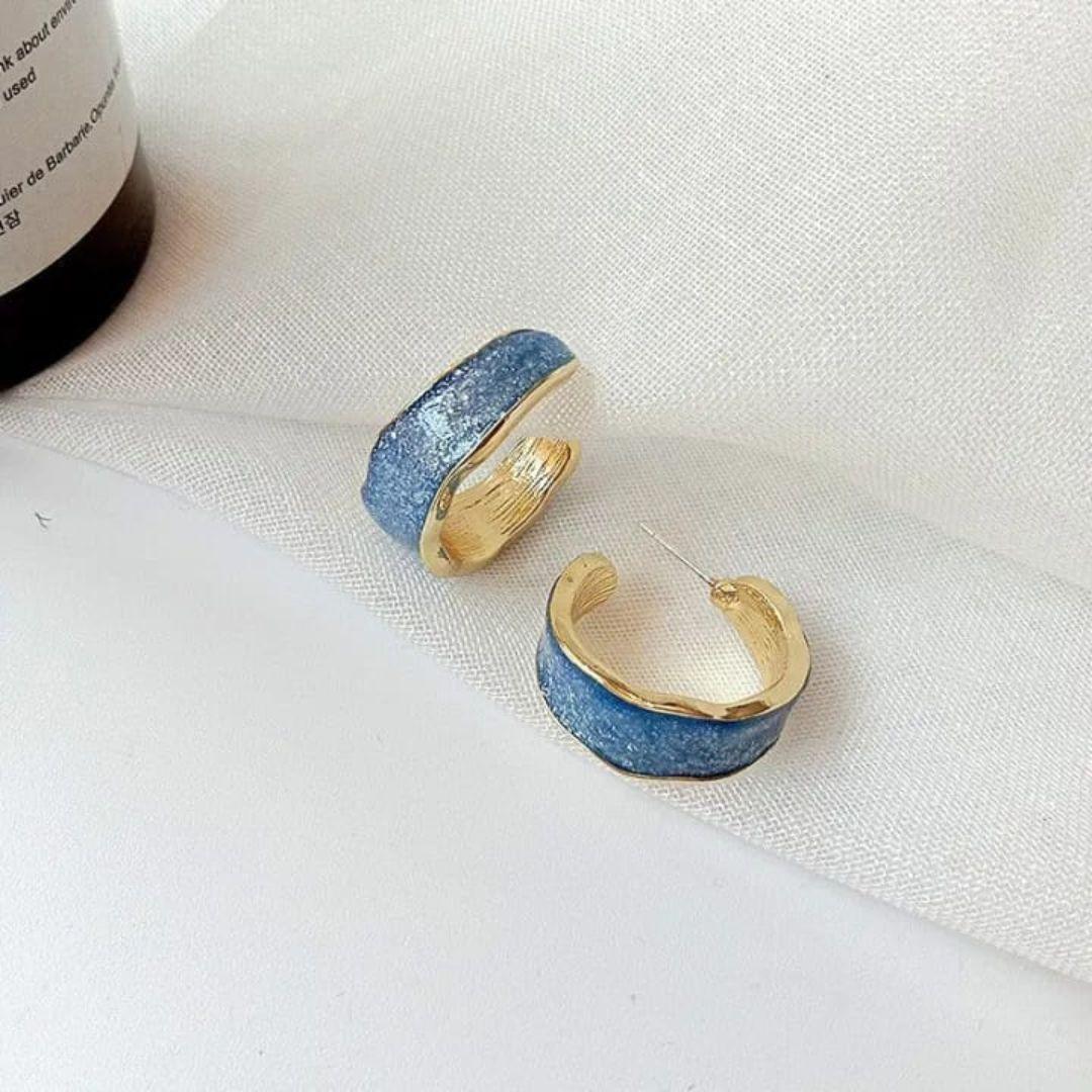 Blind Date coloured Hoop Earrings