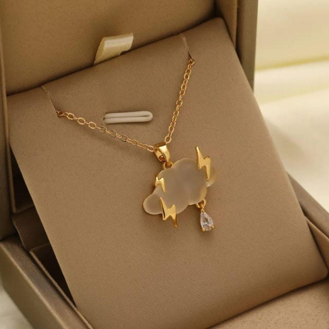 Rain Cloud & Bolt Pendant