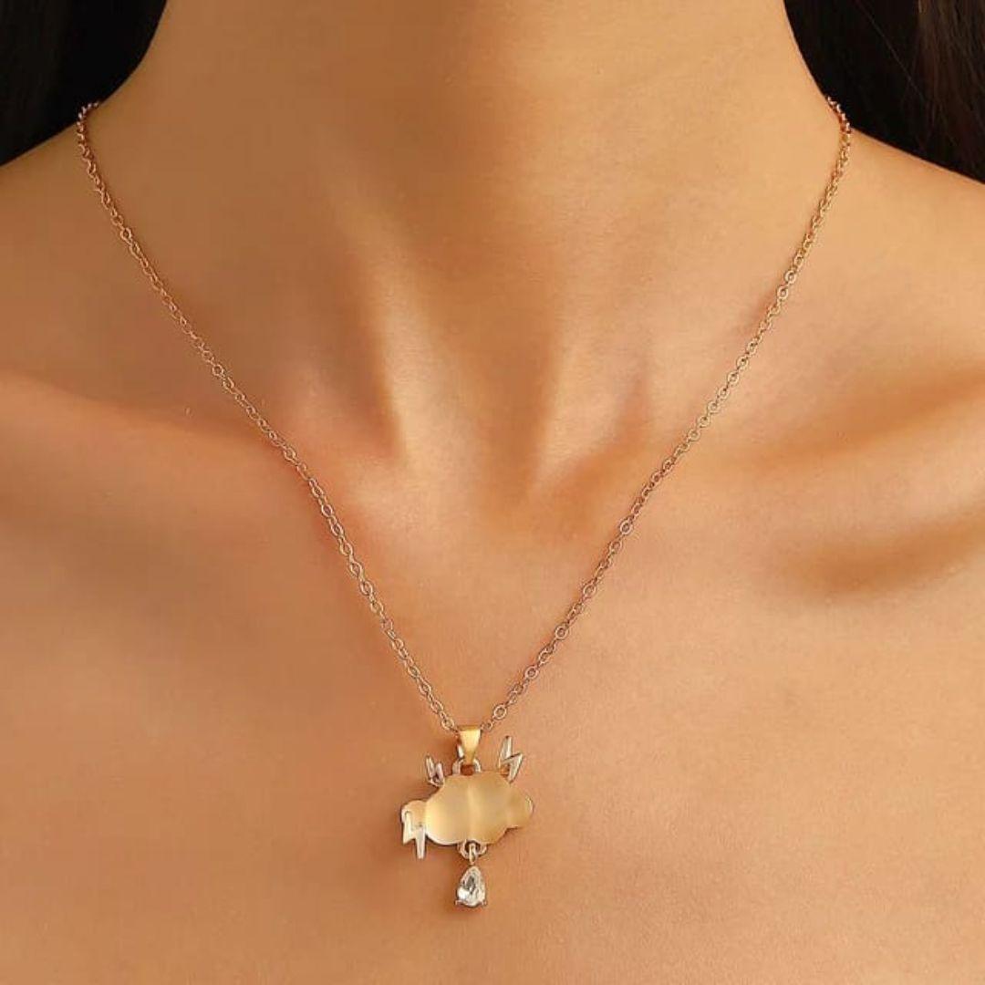 Rain Cloud & Bolt Pendant