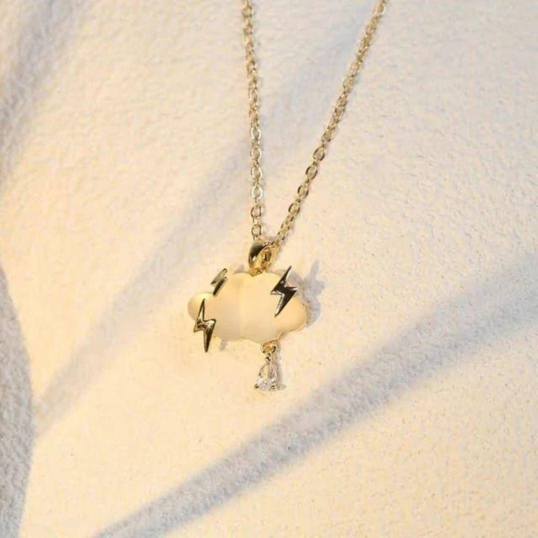 Rain Cloud & Bolt Pendant