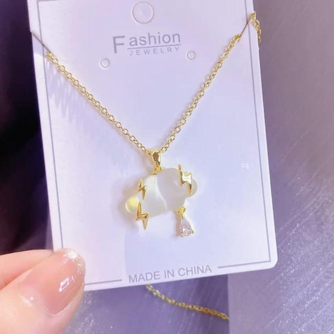 Rain Cloud & Bolt Pendant