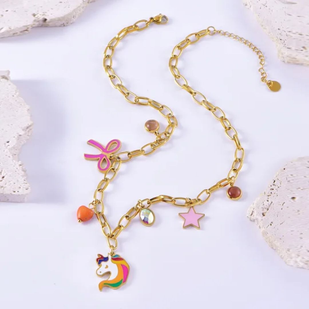 Unicorn Cutesy Charm Necklace