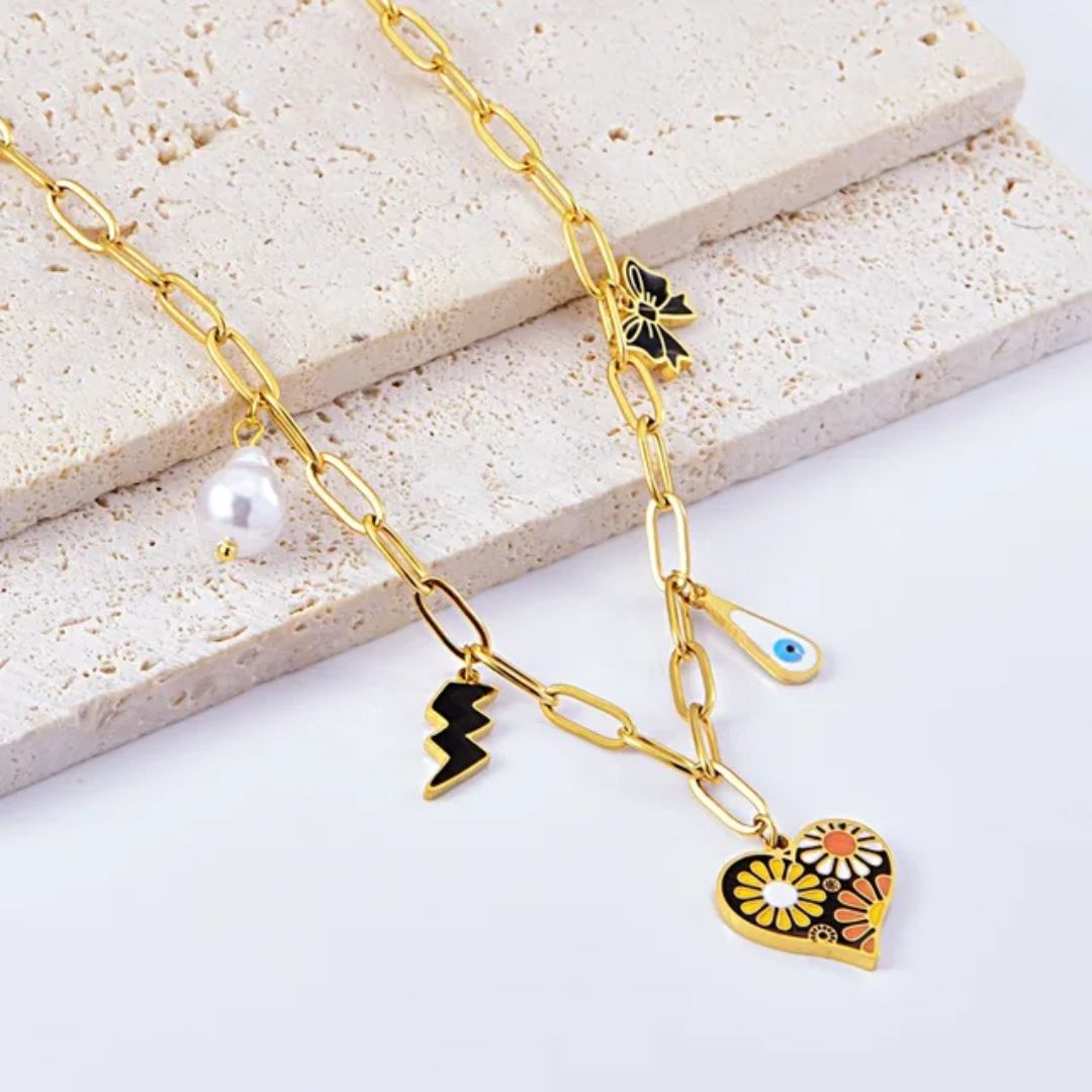 Rule The Heart Linked Necklace