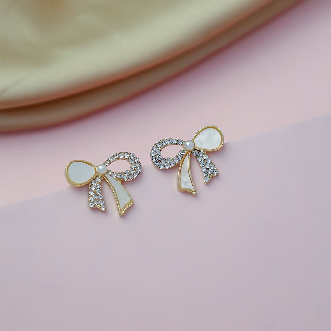 Bling Blogger Bow Earrings