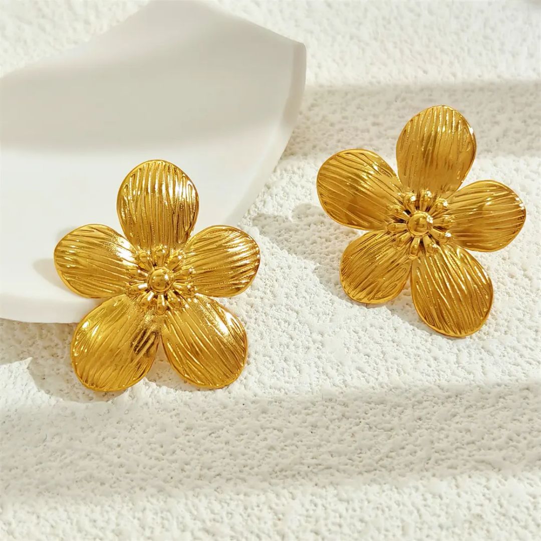 Golden Daisy Earrings