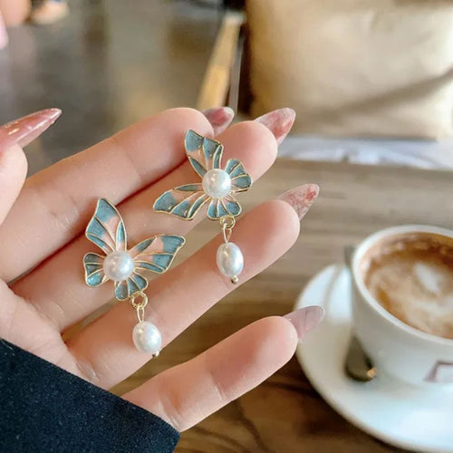 Charming Butterfly Drops Earrings