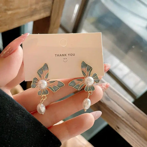 Charming Butterfly Drops Earrings