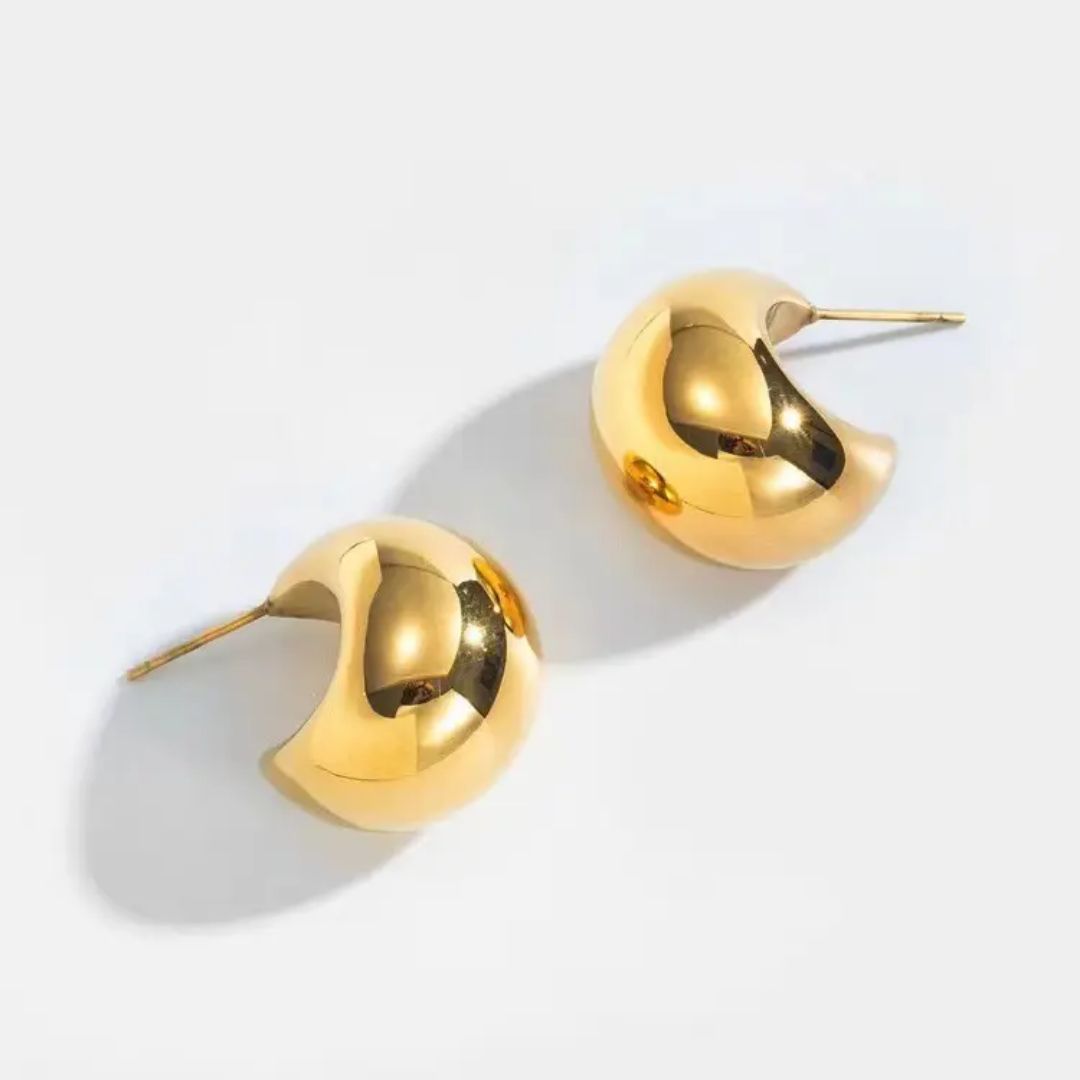 Golden Stud Earrings