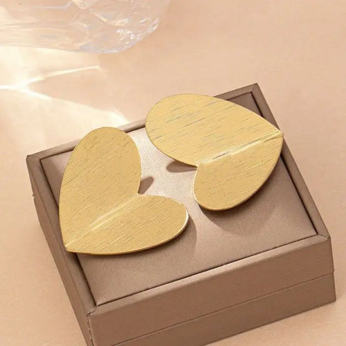 Golden Heart Earrings