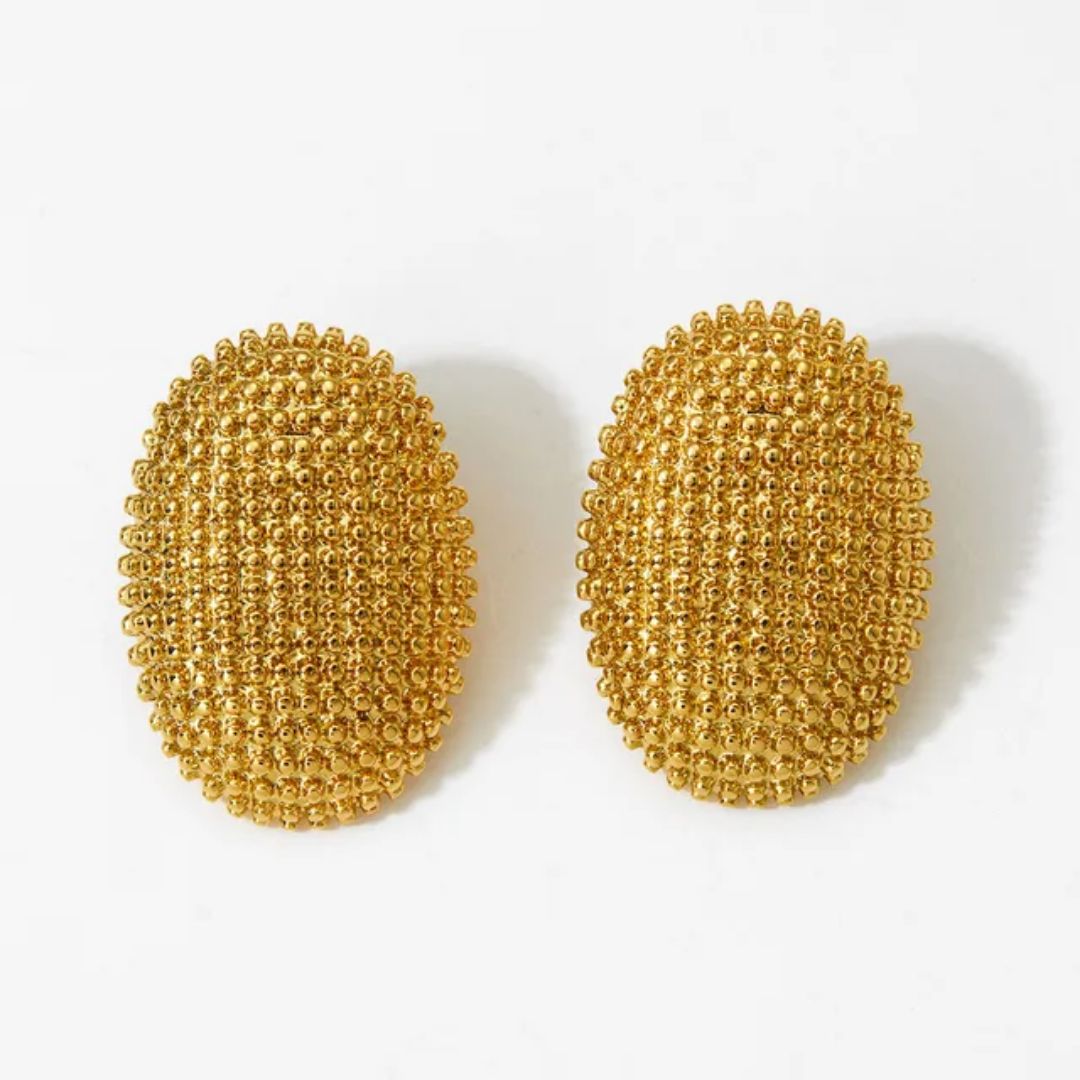 Golden Stud Earrings