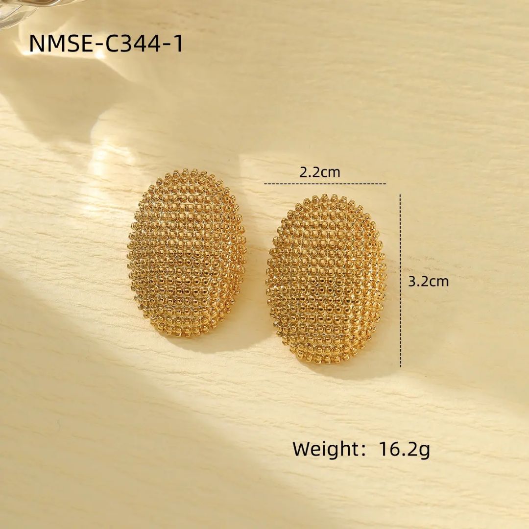 Golden Stud Earrings