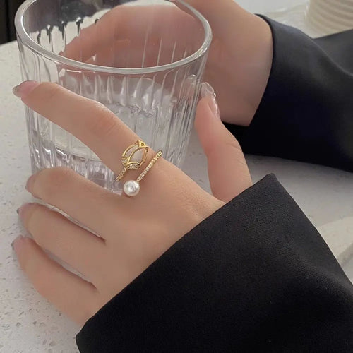 Regal Bloom Pearl Ring