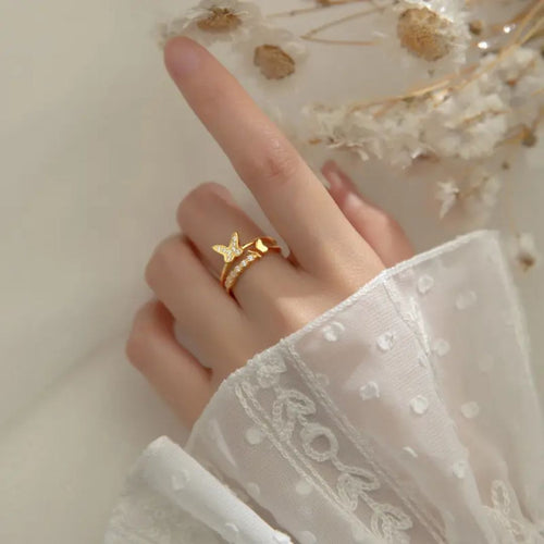 Radiant Butterfly Ring