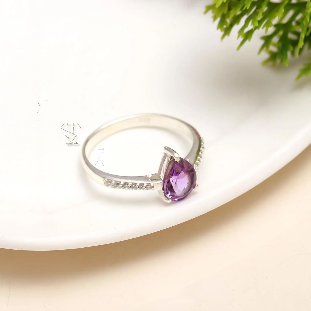 Lavender Stone Ring