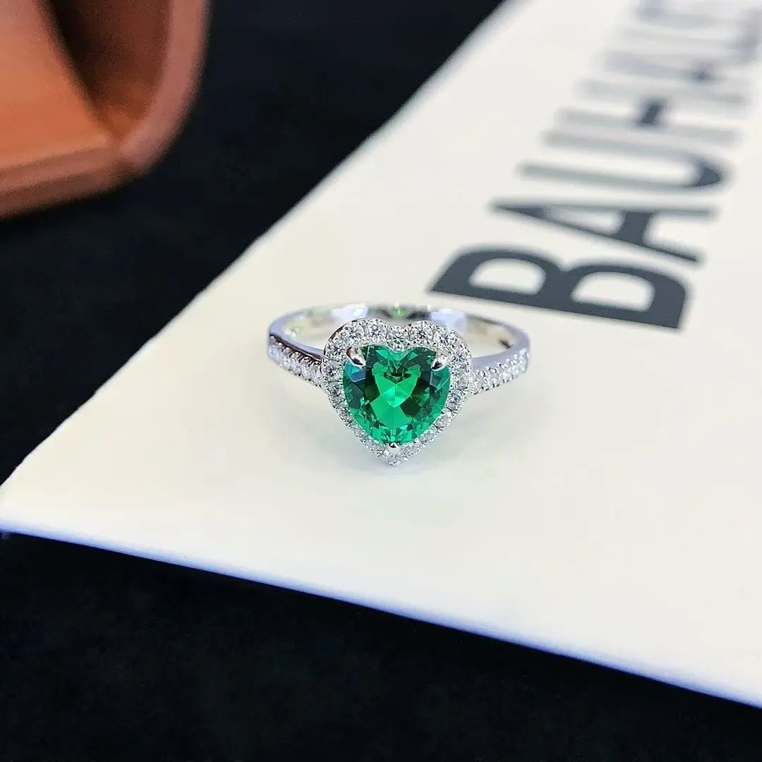 Emeralds Heart Ring