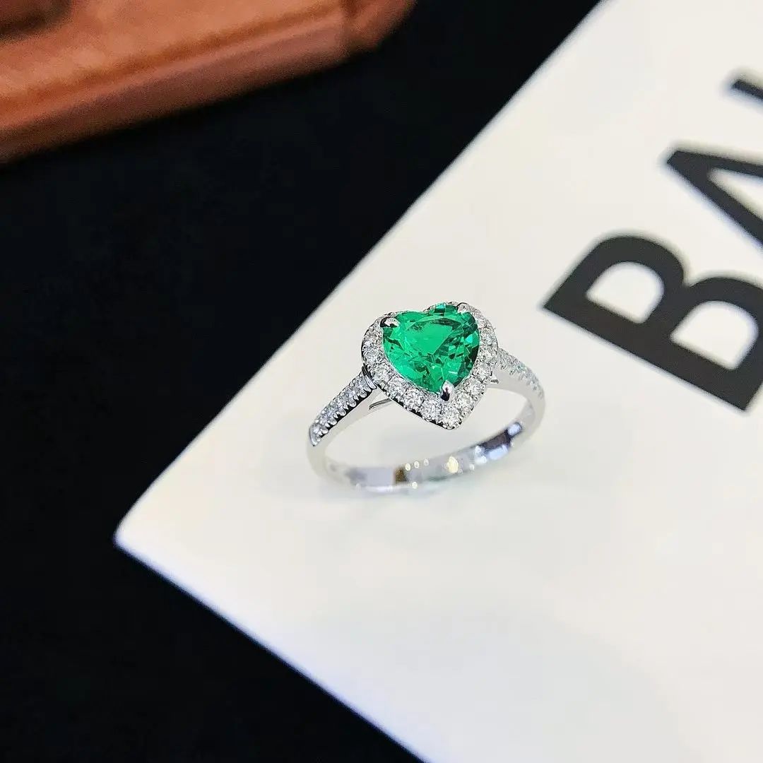 Emeralds Heart Ring