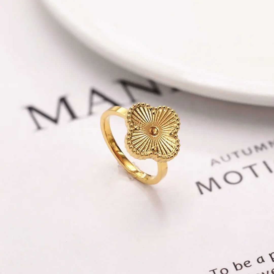 Golden Clover Ring