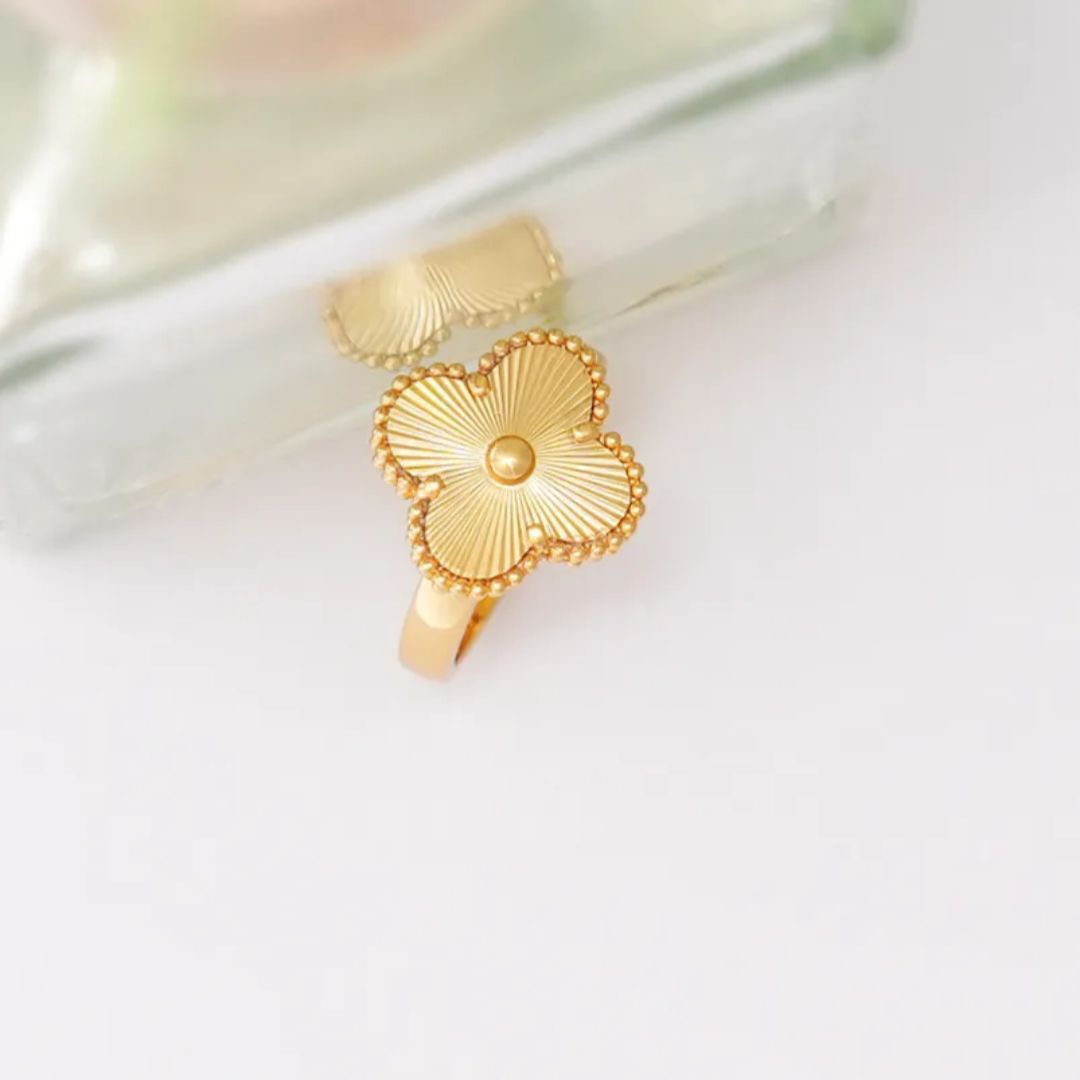 Golden Clover Ring