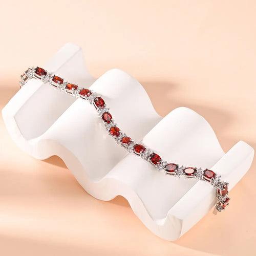 Crystal Stone Ruby Bracelet