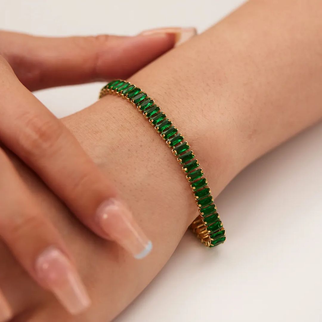 Emerald Crystal Bracelet