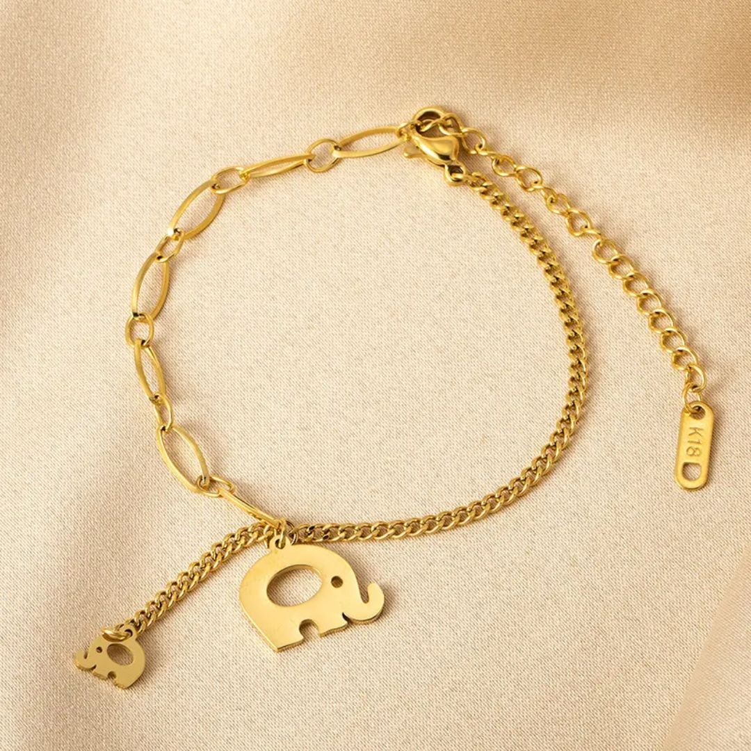 Elephant Charm Bracelet