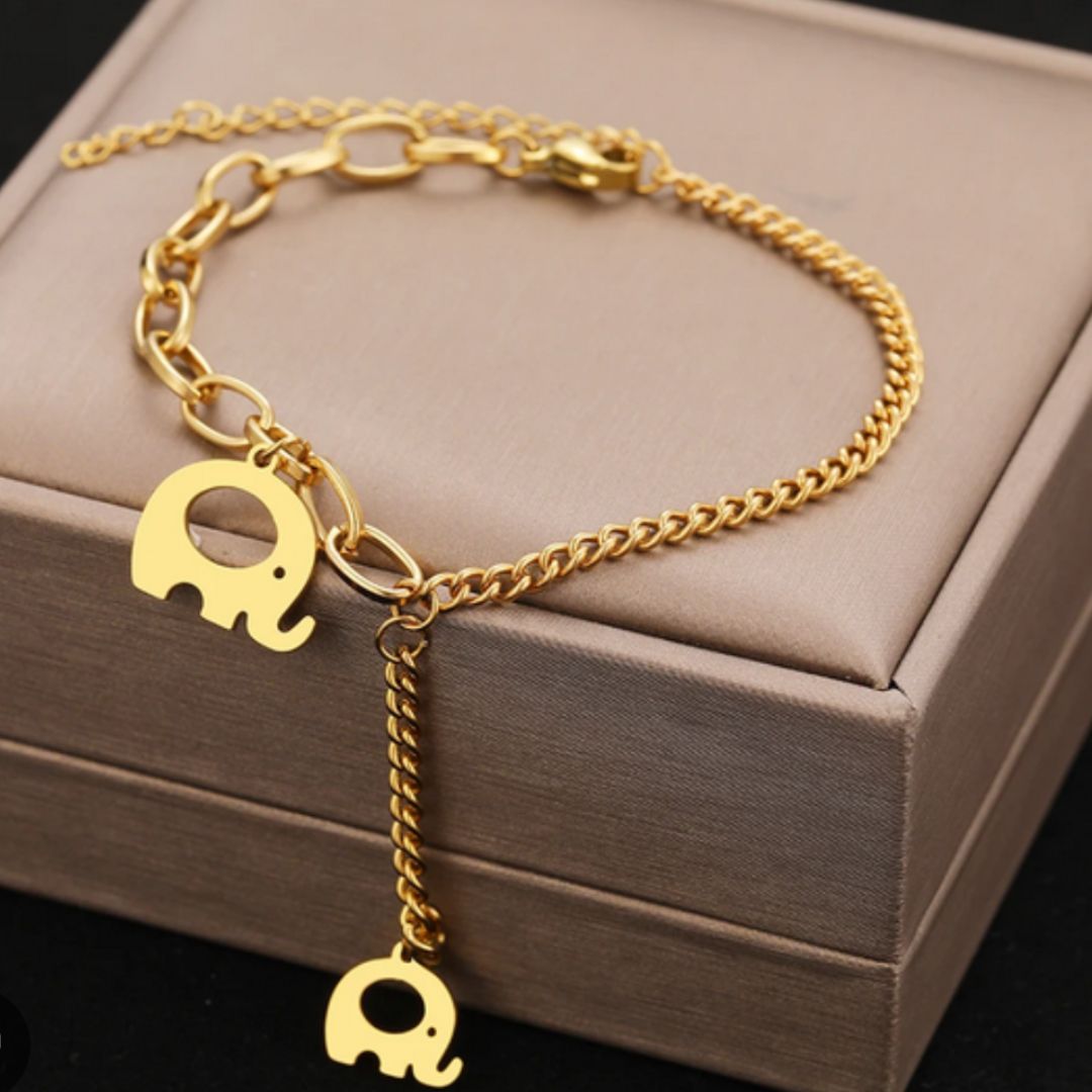 Elephant Charm Bracelet