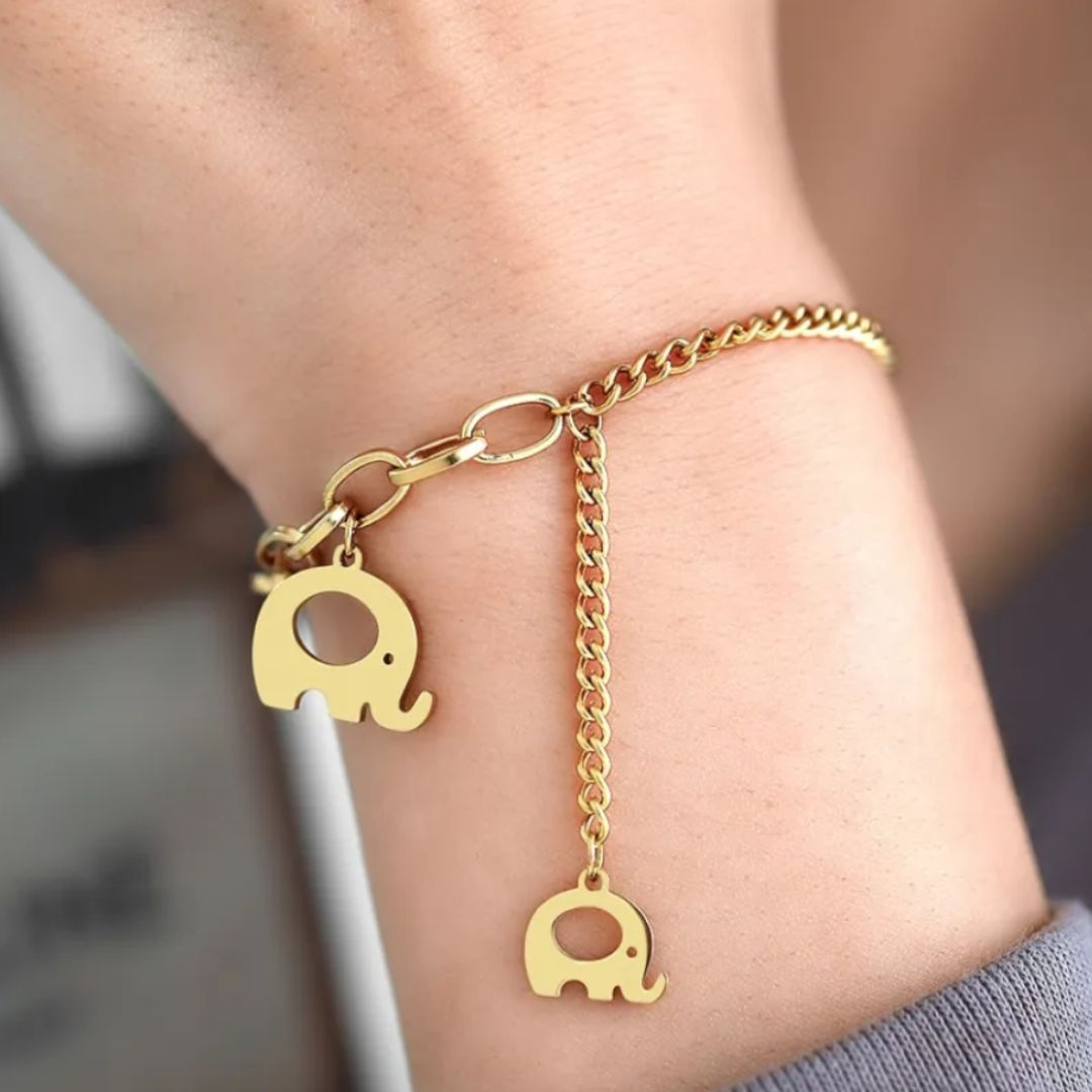 Elephant Charm Bracelet