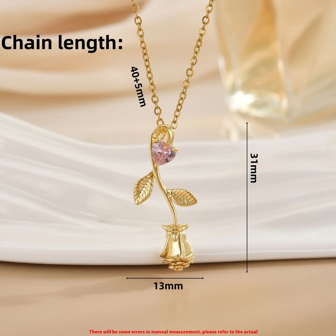 Eternal Rose Love Necklace
