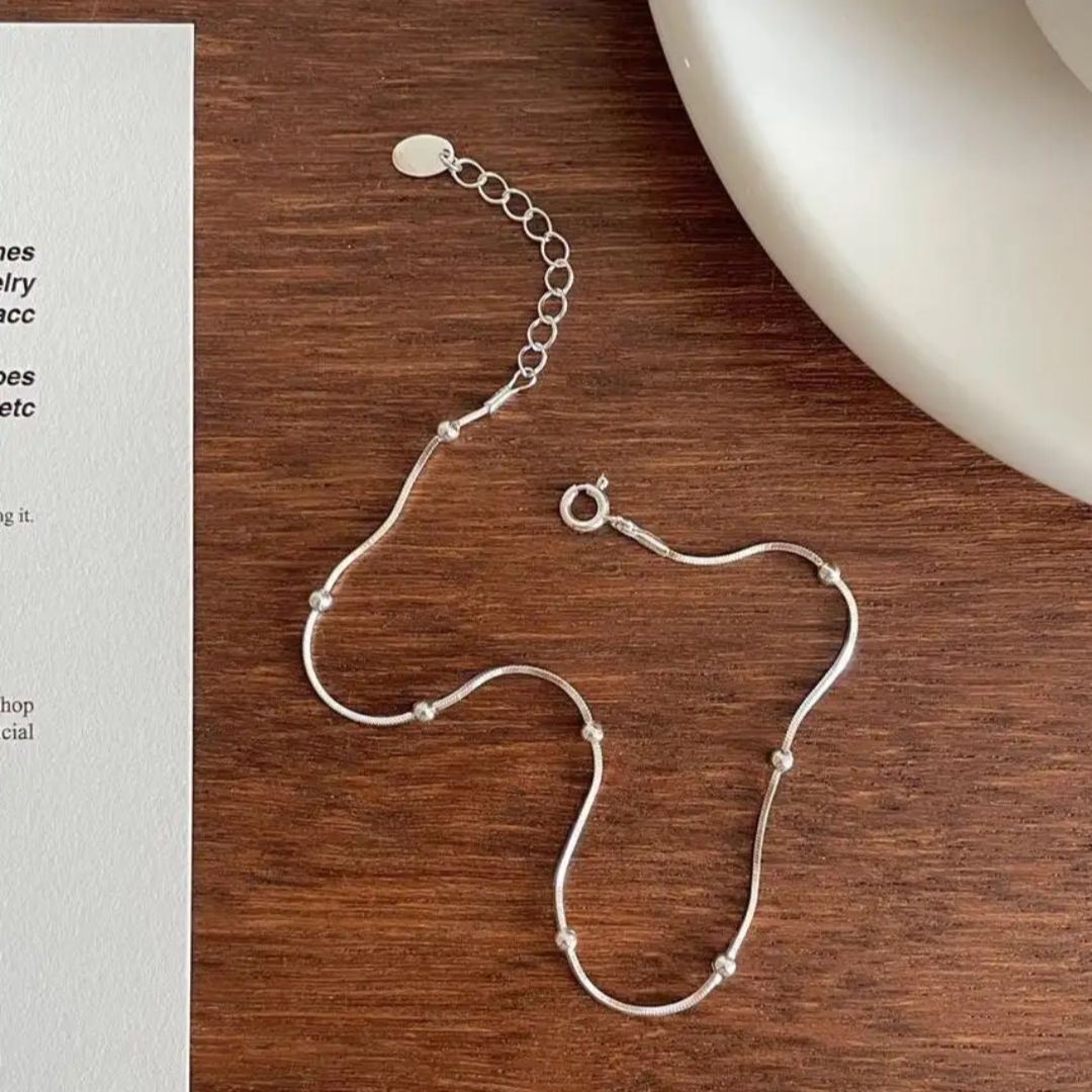Delicate Silver Anklet