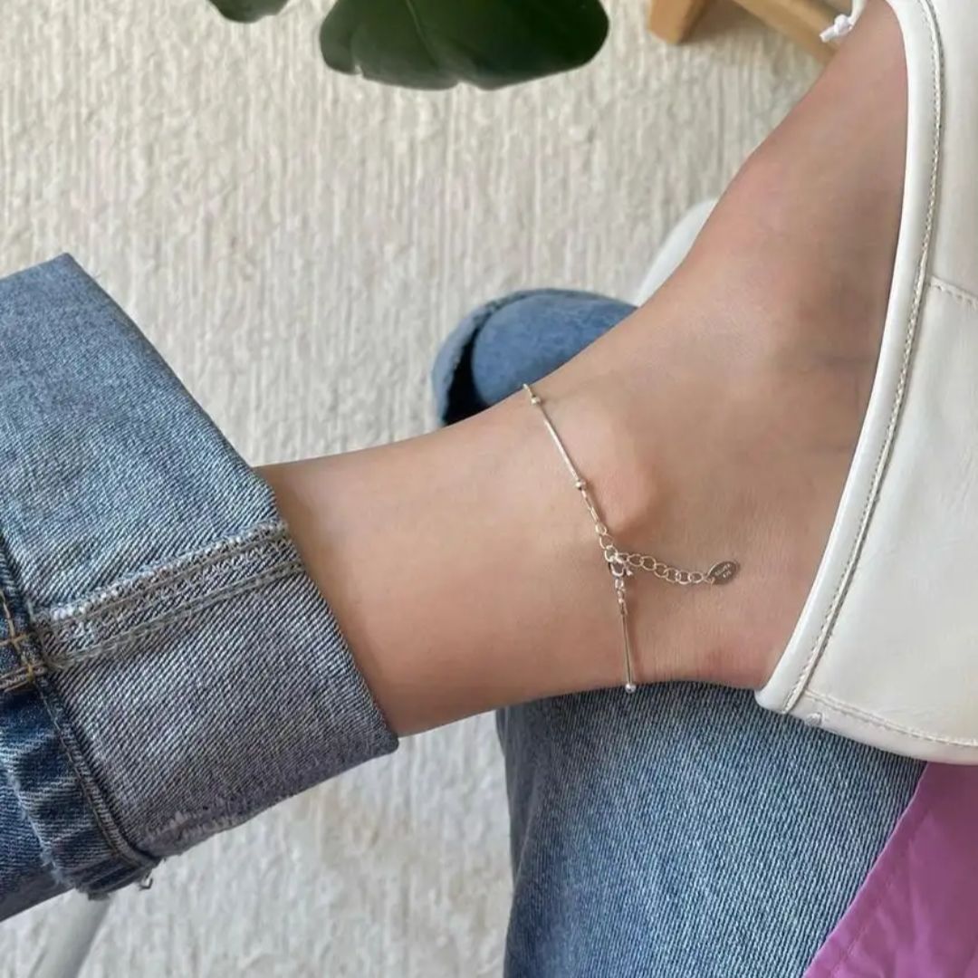 Delicate Silver Anklet