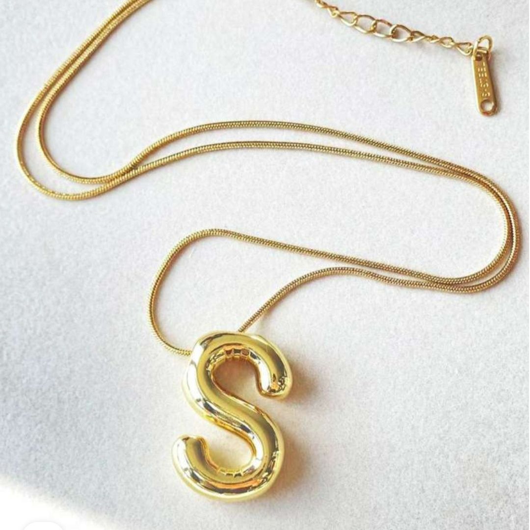 Chunky Letter Neckpiece