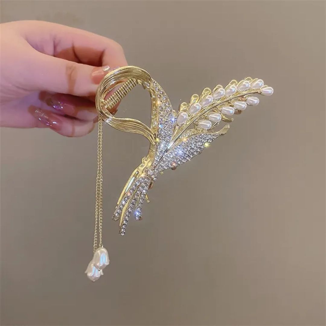 Crystal Tulip Hair Claw