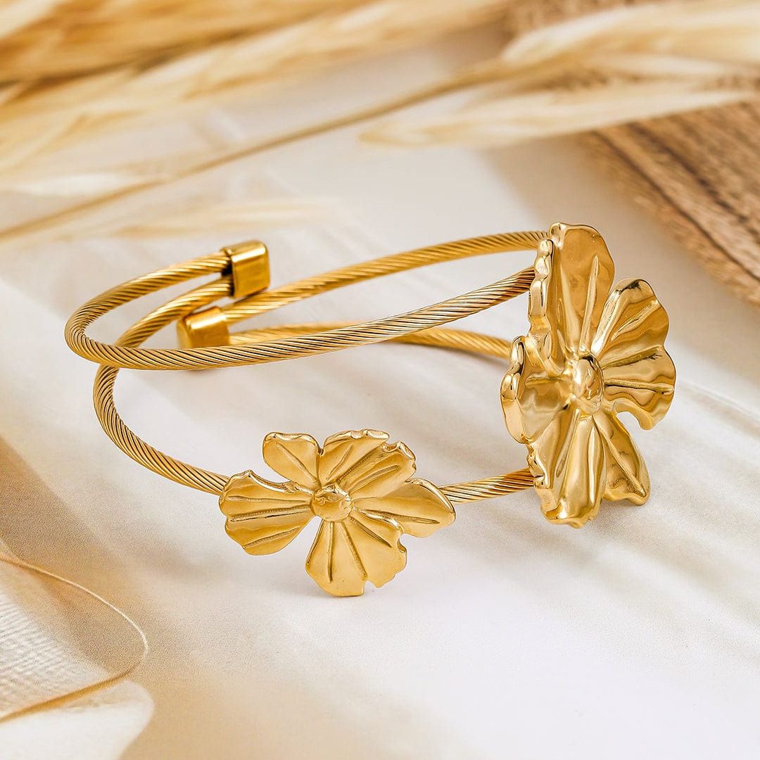 Sunbeam Blossom Cuff Bracelet