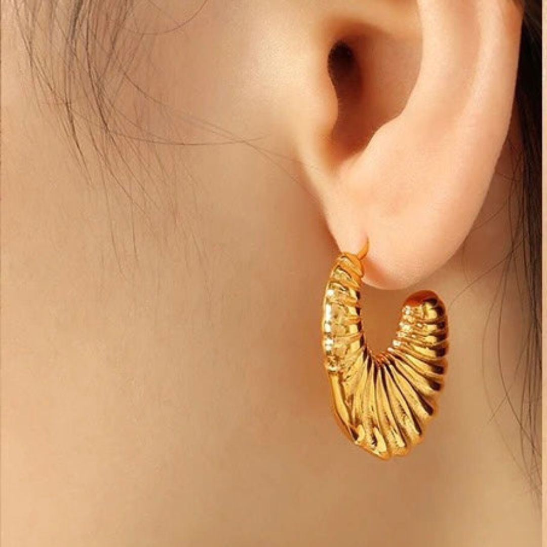 Golden Hoops Earring