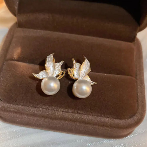 Pearl Blossom Studs Earrings